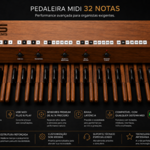 Pedaleira Organ 32 Notas
